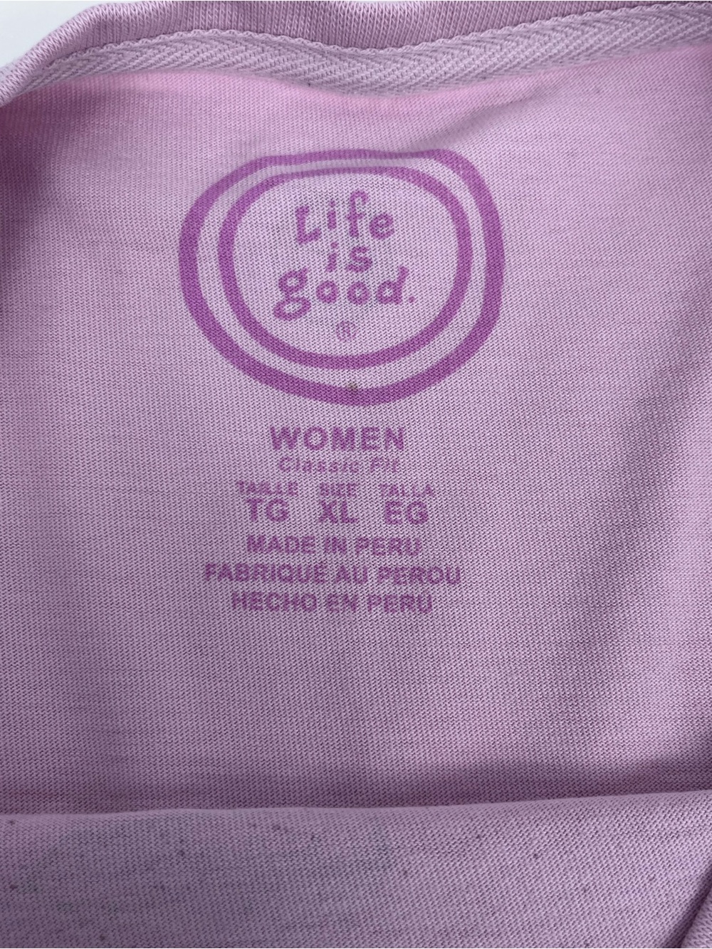 Life Is Good Women's 100% Cotton Travel Themed Long Sleeve Graphic Tee Size XL - Picture 11 of 13